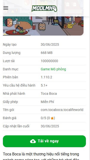 Hướng Dẫn Tải Và Cài Đặt Toca Boca Mod