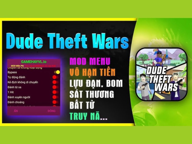 Các Tính Năng Nổi Bật Của Dude Theft Wars Hack