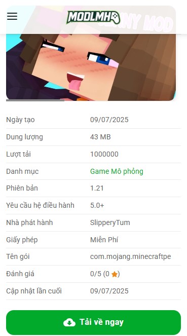 Hướng Dẫn Tải Và Cài Đặt Minecraft Jenny Mod APK