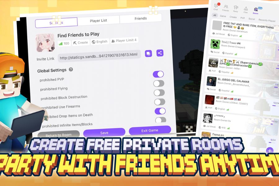 Banner hack Blockman Go