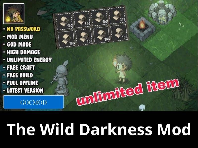 Cuộc Chiến Sinh Tồn Trong Bóng Tối Vĩnh Cửu Trong The Wild Darkness Mod APK 1.3.58