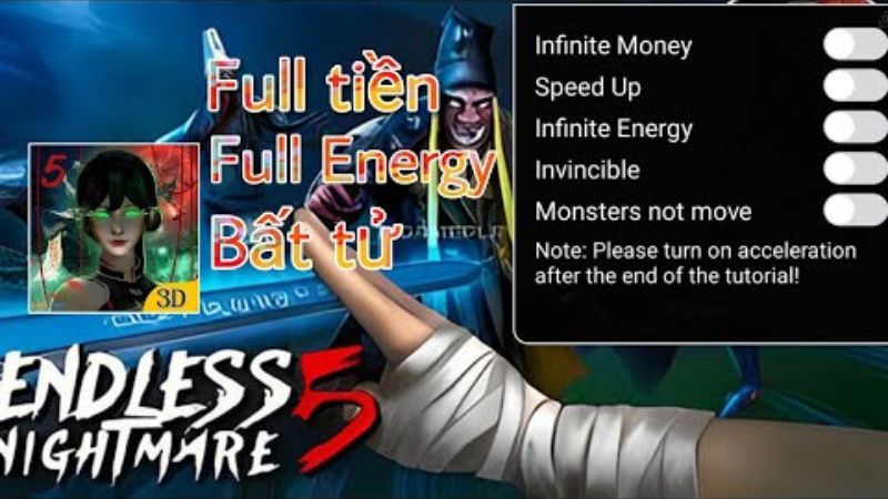 Tính Năng Nổi Bật Trong Endless Nightmare 5 Hack