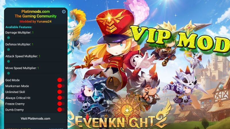 Tính Năng Nổi Bật Có Trong Knight Adventure Mod APK